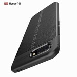 Huawei Honor 10 Lederoptik Litschi Double Line Cover