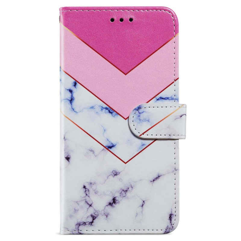 Oppo A38 Marmor Rauchfarben Tasche mit Riemen