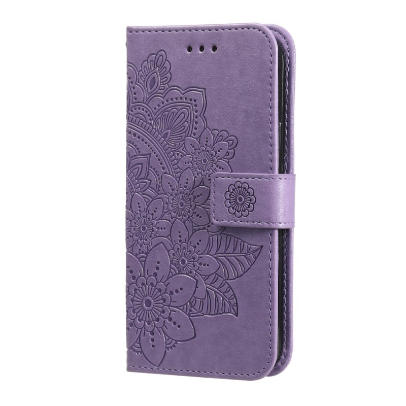 Oppo A78 Tasche Blumenmuster mit Riemen
