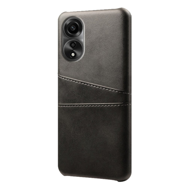 Cover Oppo A78 Lederoptik Kartenhalter