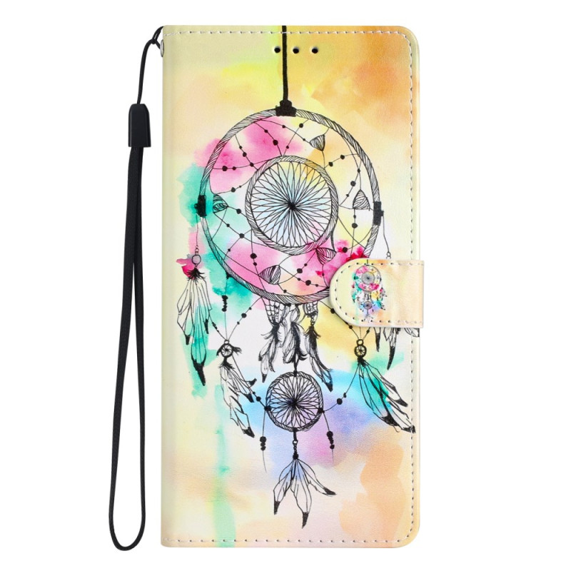 Oppo A98 5G Aquarell Traumfänger Tasche mit Riemen