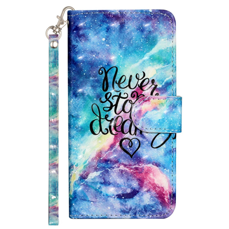 Oppo A98 5G Never Stop Dreaming Tasche mit Riemen