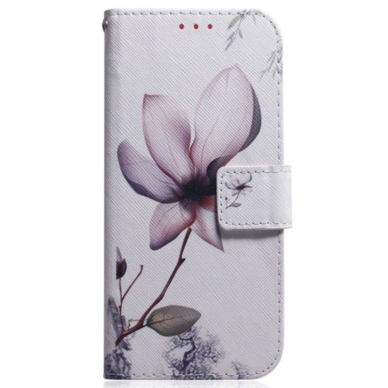 Hülle Oppo A17 / A17k Blume Rosa
