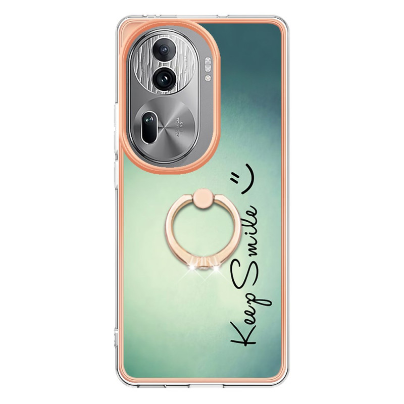 Oppo Reno 11 Pro 5G Ring-Halterung Keep Smile Cover