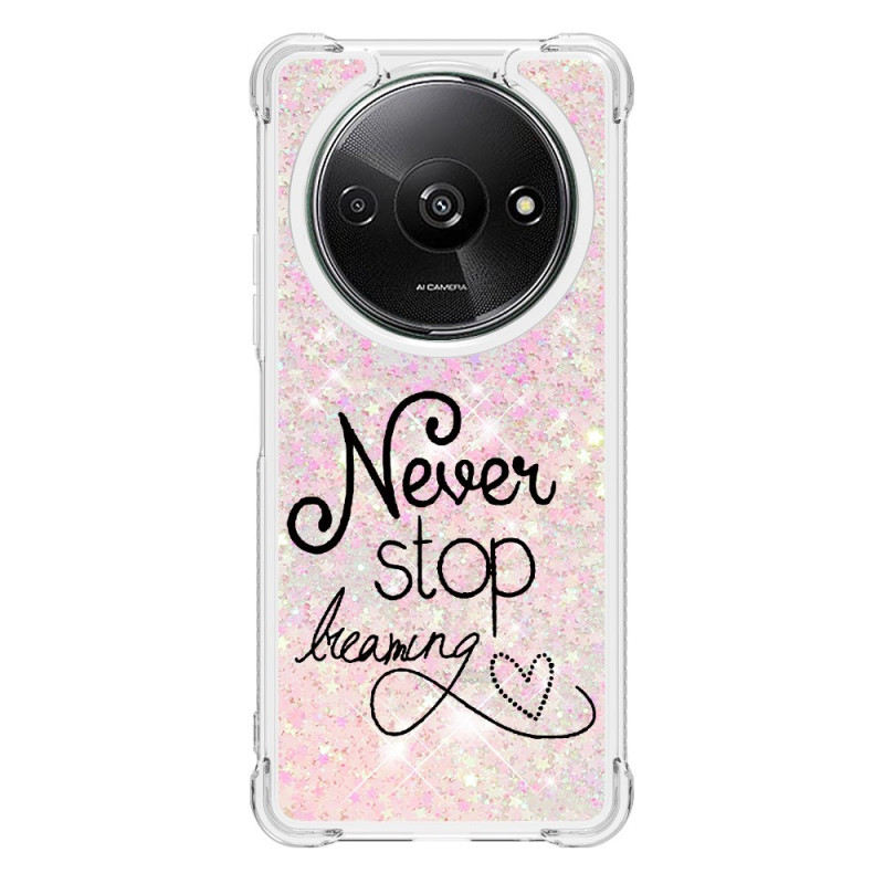 Xiaomi Redmi A3 / Poco C61 Glitter Never Stop Dreaming Cover