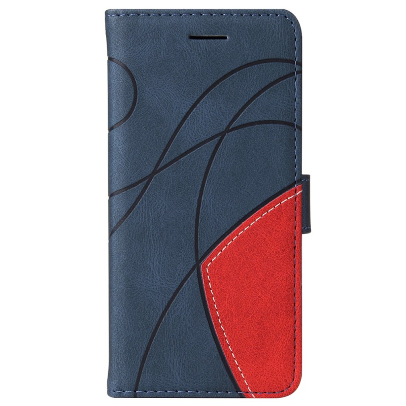 Tasche Poco F6 Zweifarbig Wellenlinien Riemen