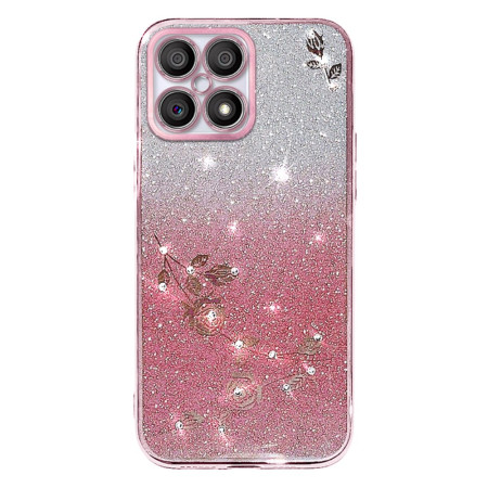 Honor X8 Blumen und Strass...