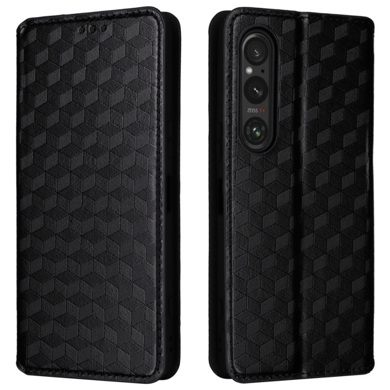 Flip Cover Sony Xperia 1 VI Motiv Rauten 3D