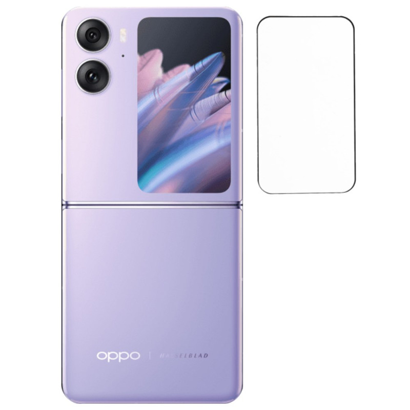 Vollständiger Schutz aus gehärtetem Glas für die Oppo Find N2 Flip-Rückseite