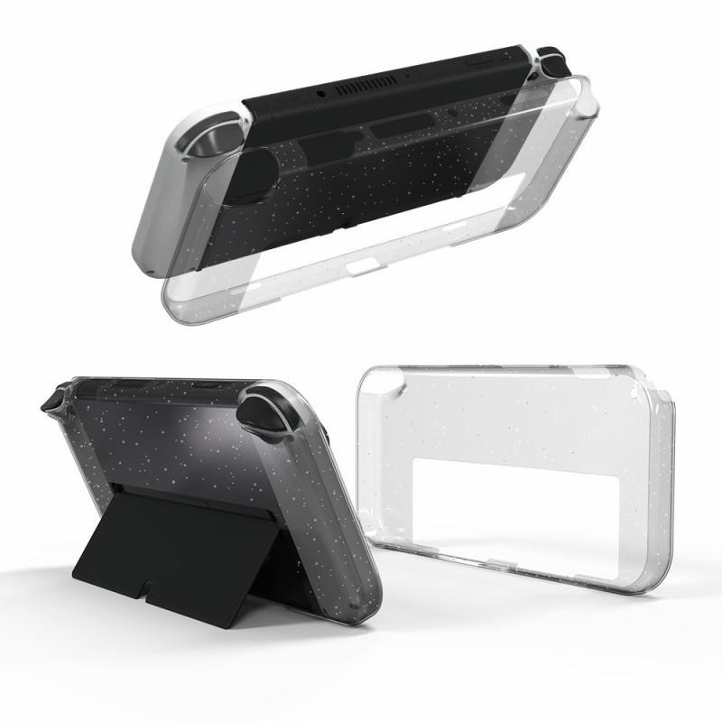 Nintendo Switch OLED-Hülle Transparent Glitter-Effekt