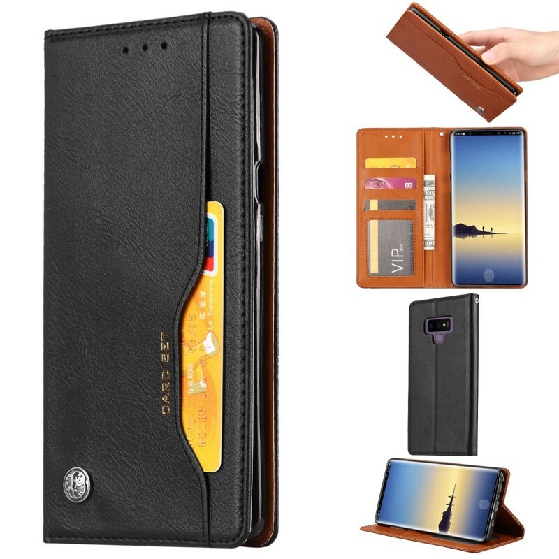 Flip Cover Samsung Galaxy Note 9 Kunstleder Kartenhalter
