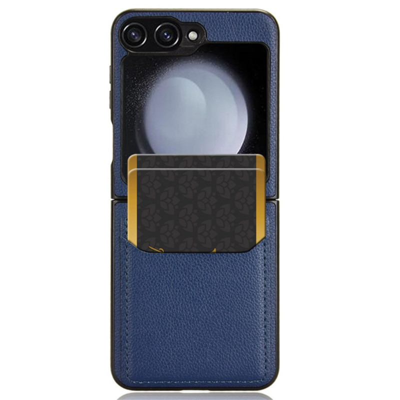 Samsung Galaxy Z Flip 7 FE / Z Flip 6 Texture Litchi Cover Kartenhalter