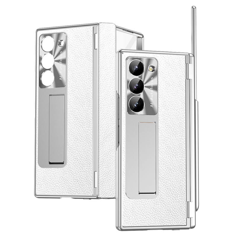 Samsung Galaxy Z Fold 6 Kunstleder Cover Halter und Stifthalter