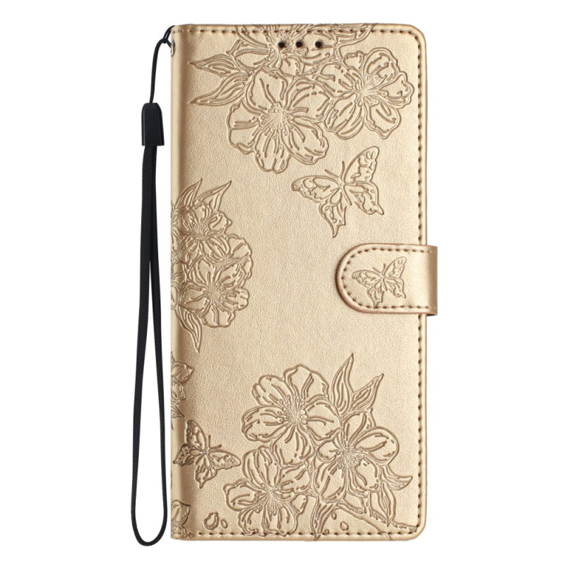 iPhone 16 Hülle mit Schmetterlings- und Blumenmotiv