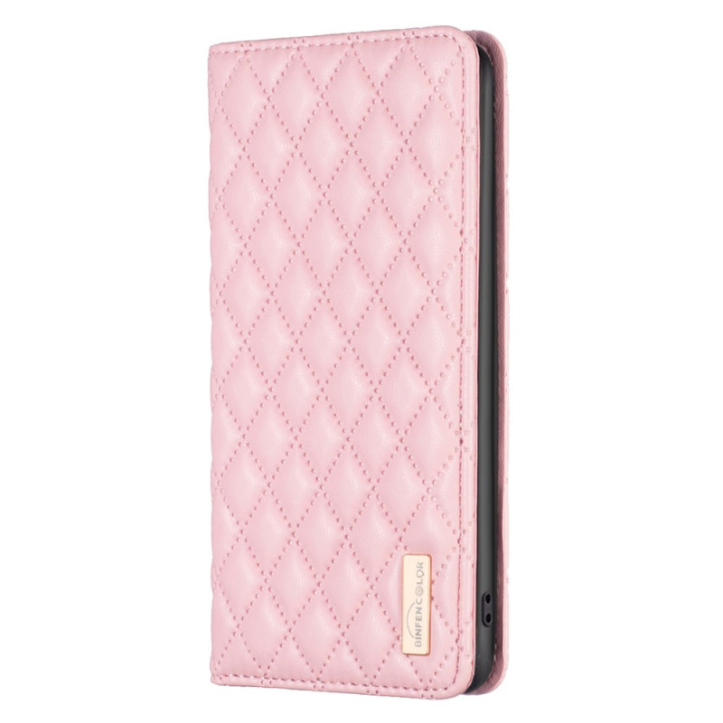 Flip Cover iPhone 16 Plus Matelassée BINFEN COLOR