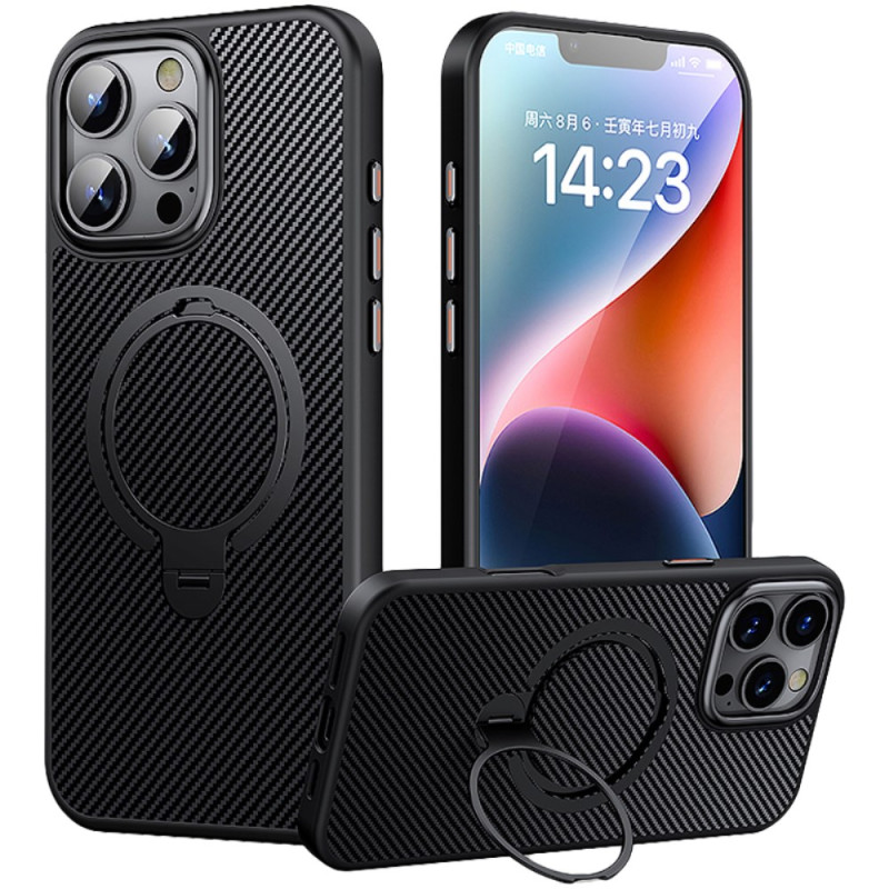 iPhone 16 Pro Cover Magnetische Unterstützung Kohlefaser