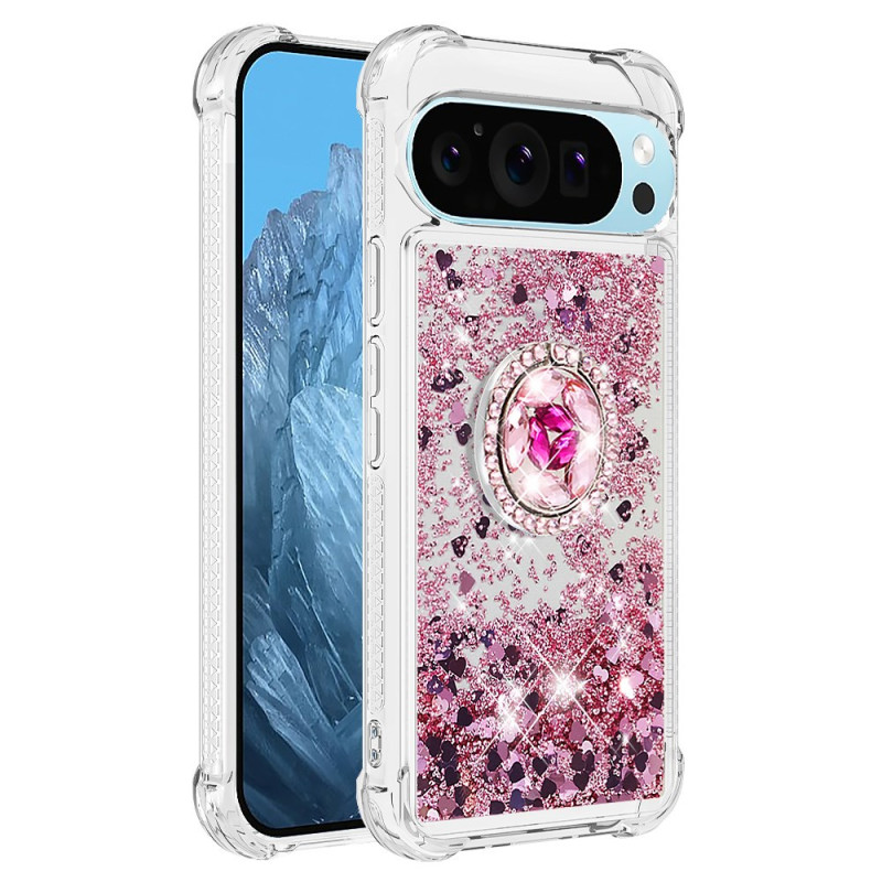 Cover Google Pixel 9 Pro XL Ring-Halter Glitter