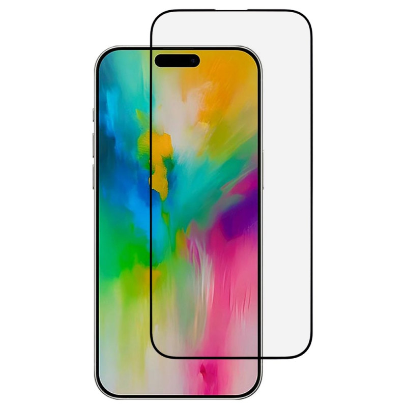 Vollständiger Schutz aus gehärtetem Glas für das Display des iPhone 16 Pro Max