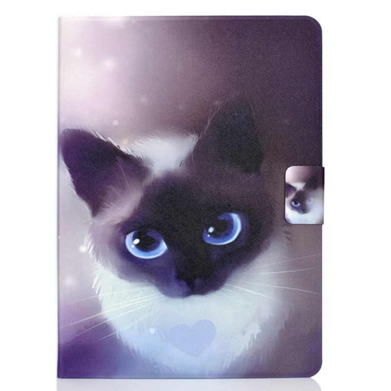 iPad Pro 11 (2024) Hülle Katze mit blauen Augen