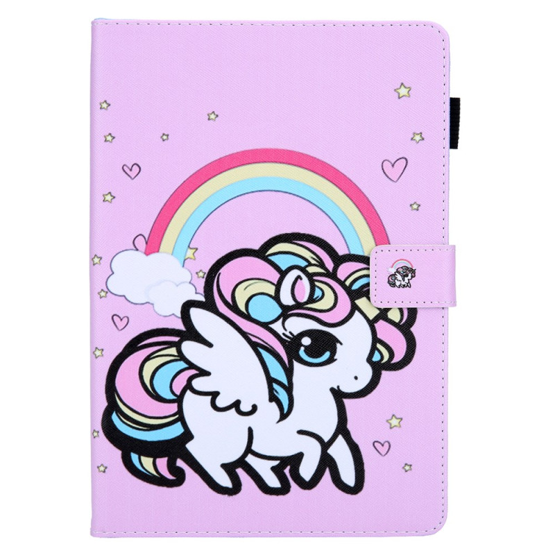 iPad Pro 11 (2024) Hülle Einhorn Regenbogen