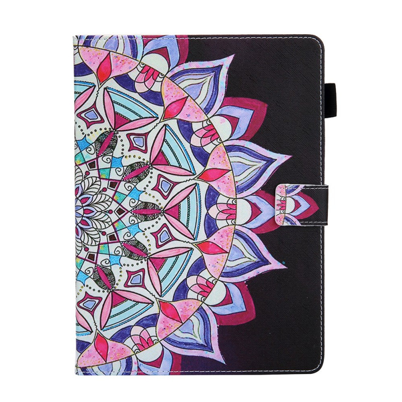 iPad Air 11 (2024)/Air (2022) (2020)/ Pro 11 Tasche Mandala auf schwarzem Hintergrund