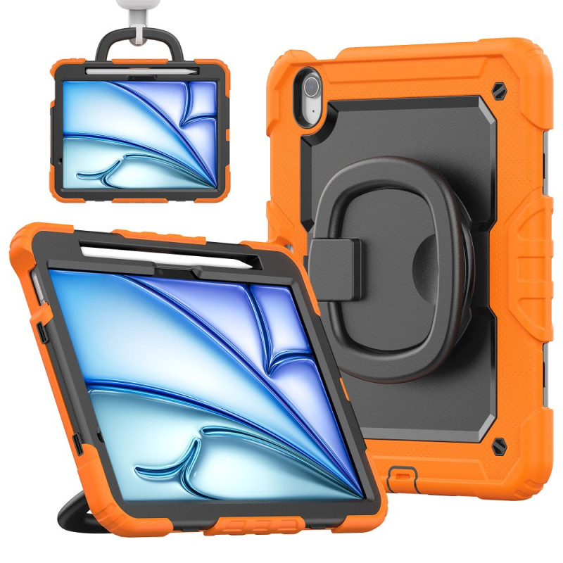 iPad Air 11 (2025) (2024) Cover Drehbarer Griff mit Schulterriemen