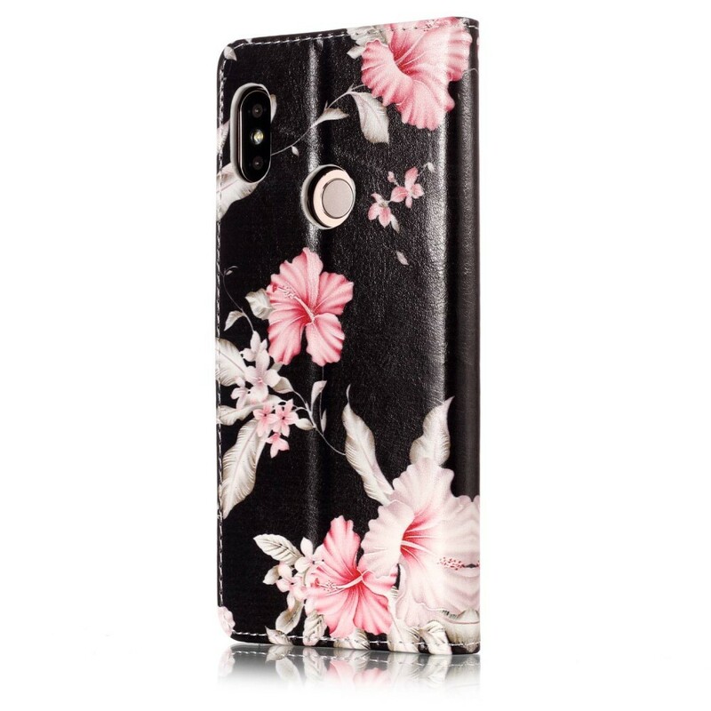 Xiaomi Redmi Note 5 Hülle Rosa Blumen