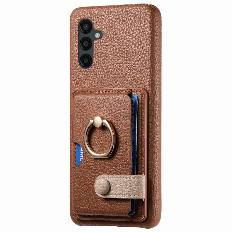 Samsung Galaxy A24 4G Zweifarbiges Cover Kartenhalter und Ringhalter