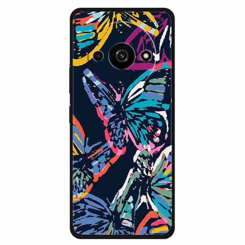 Xiaomi Redmi A3 / Poco C61 Schmetterling Bunte Hülle