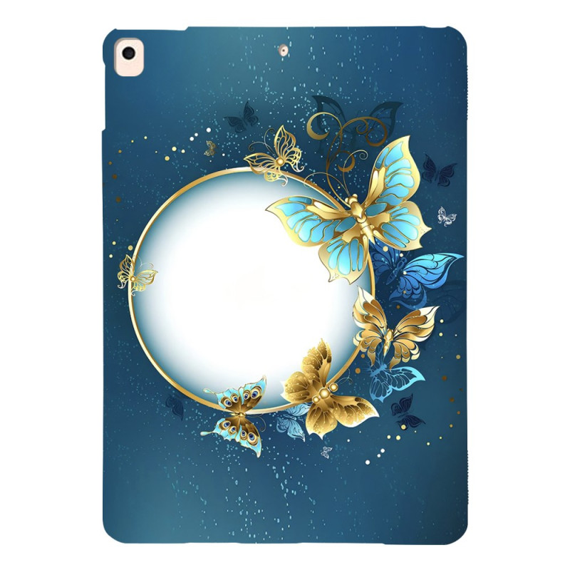 Coque iPad 10.2" (2021) (2020) (2019) Lune et Papillons