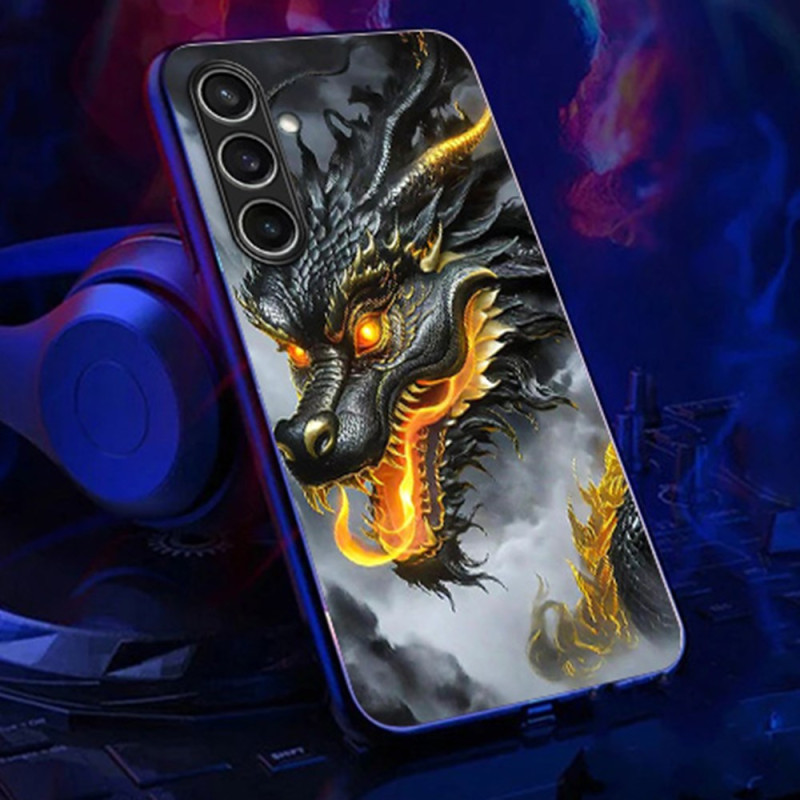 Galaxy A16 4G / 5G Call Flash Series Dragon Cover Schwarz