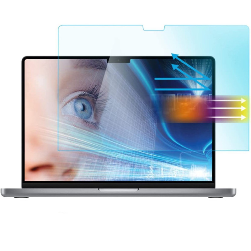 Blaulichtschutz aus gehärtetem Glas für das Display des MacBook Pro 14" (2023) (2021)