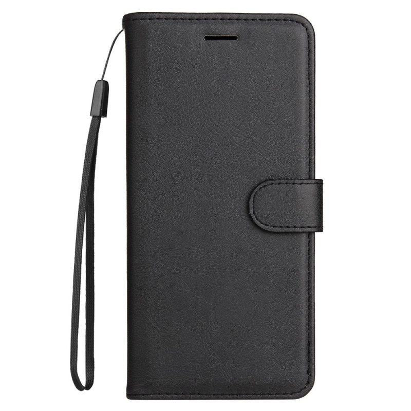 Xiaomi Redmi 13 4G / 13 5G Unifarbenes Kunstleder Tasche mit Riemen