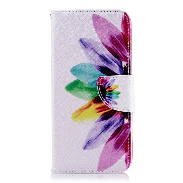 Samsung Galaxy J6 Hülle Aquarell Blume