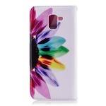 Samsung Galaxy J6 Hülle Aquarell Blume
