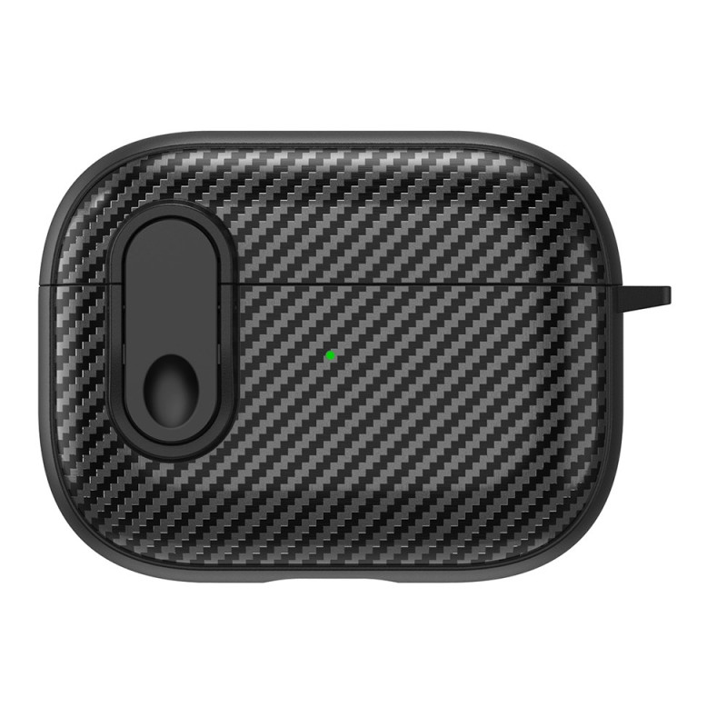 AirPods Pro Design Kohlefaser
 Cover mit Karabinerhaken