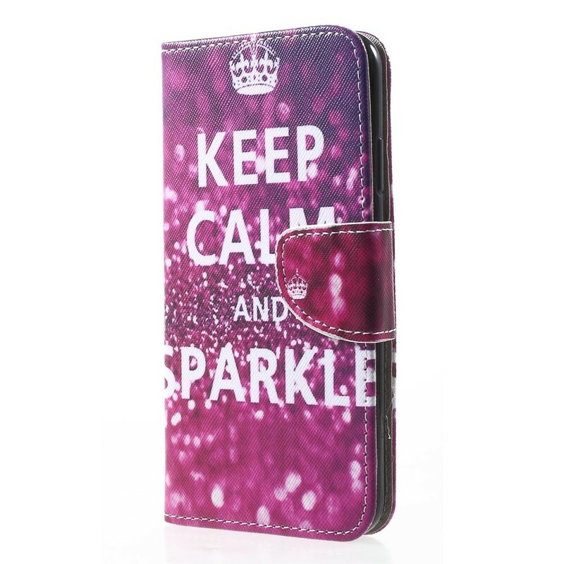 iPhone XR Hülle Keep Calm and Sparkle