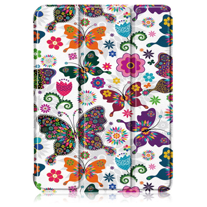 Smart Case iPad Mini 7 (2024) / Mini 6 (2021) Schmetterlinge und Blumen Vintage