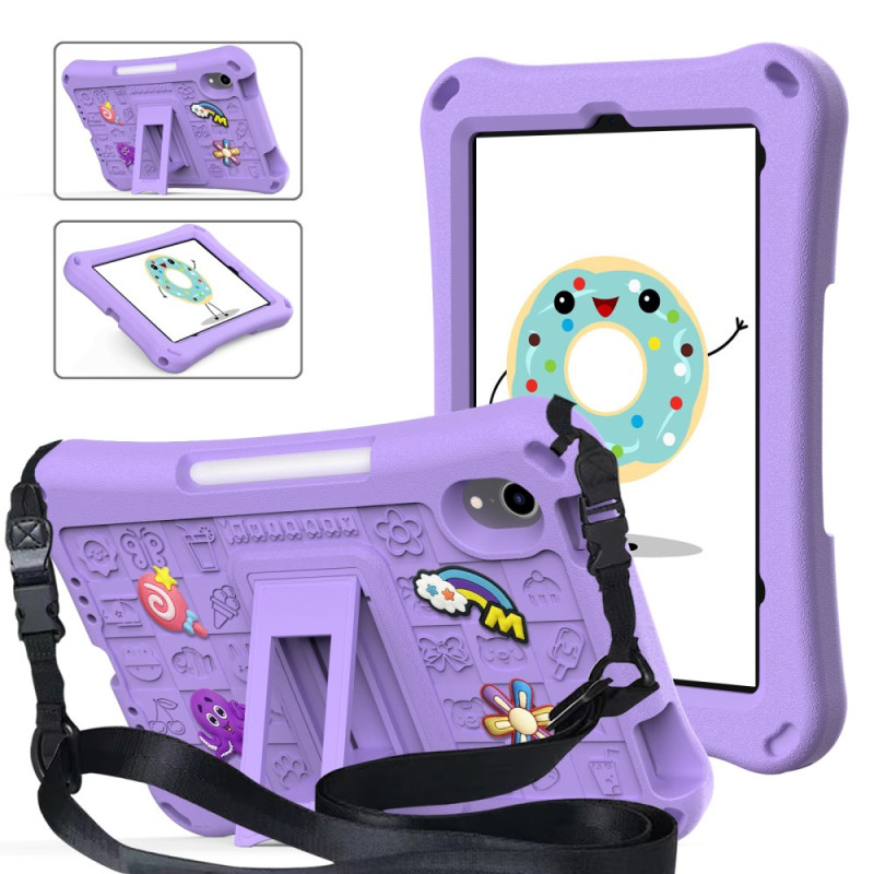 iPad Mini 7 (2024) / Mini 6 (2021) Cover Kids EVA Halter und Schulterriemen