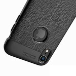 iPhone XR Cover mit Litschi-Leder-Effekt Double Line