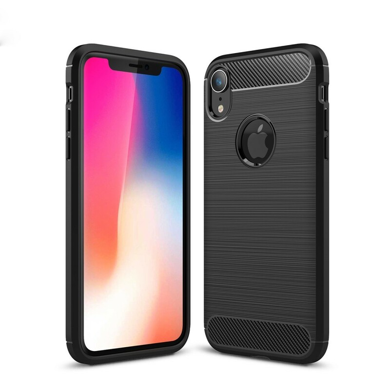 iPhone XR Kohlefaser Cover Gebürstet