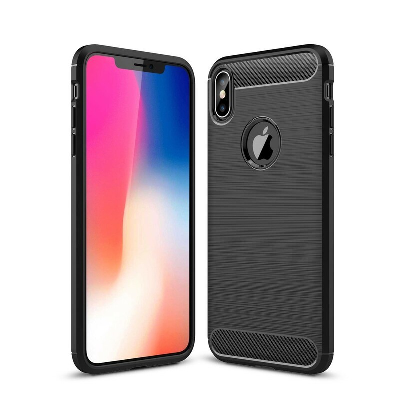 iPhone XS Max Kohlefaser Cover Gebürstet