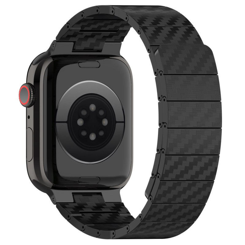 Apple Watch Series 46mm bis 42mm / SE / Ultra 49mm Armband Eleganz Kohlefaser
