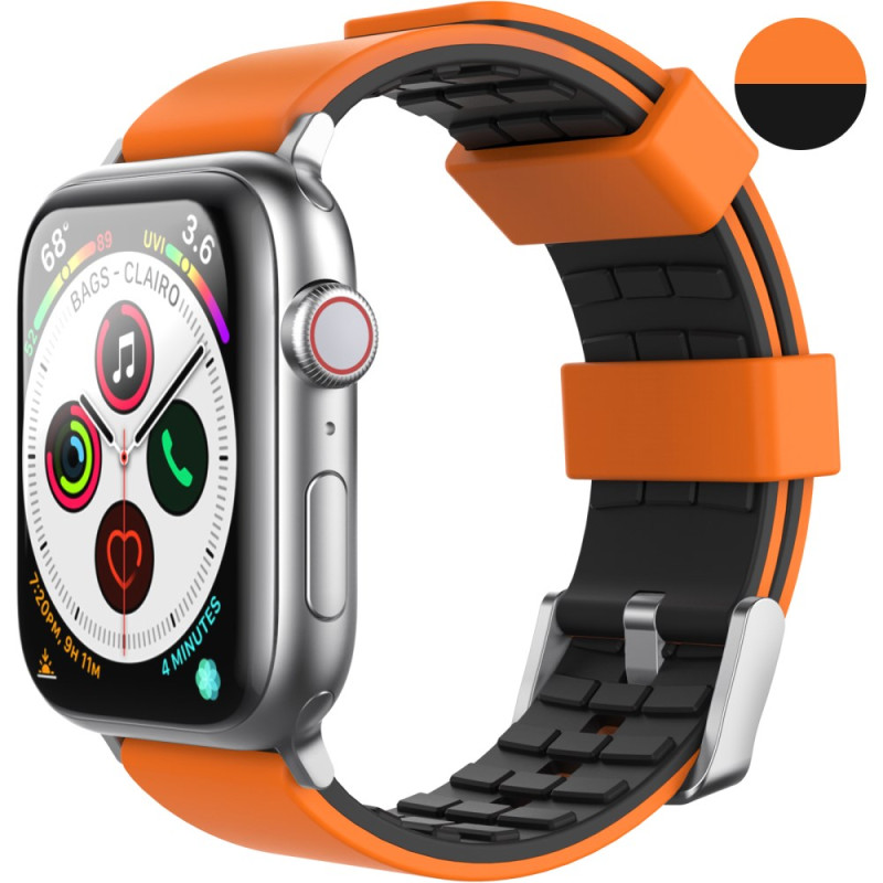 Armband Apple Watch Series 46mm bis 42mm / SE / Ultra 49mm Zweifarbig AHASTYLE