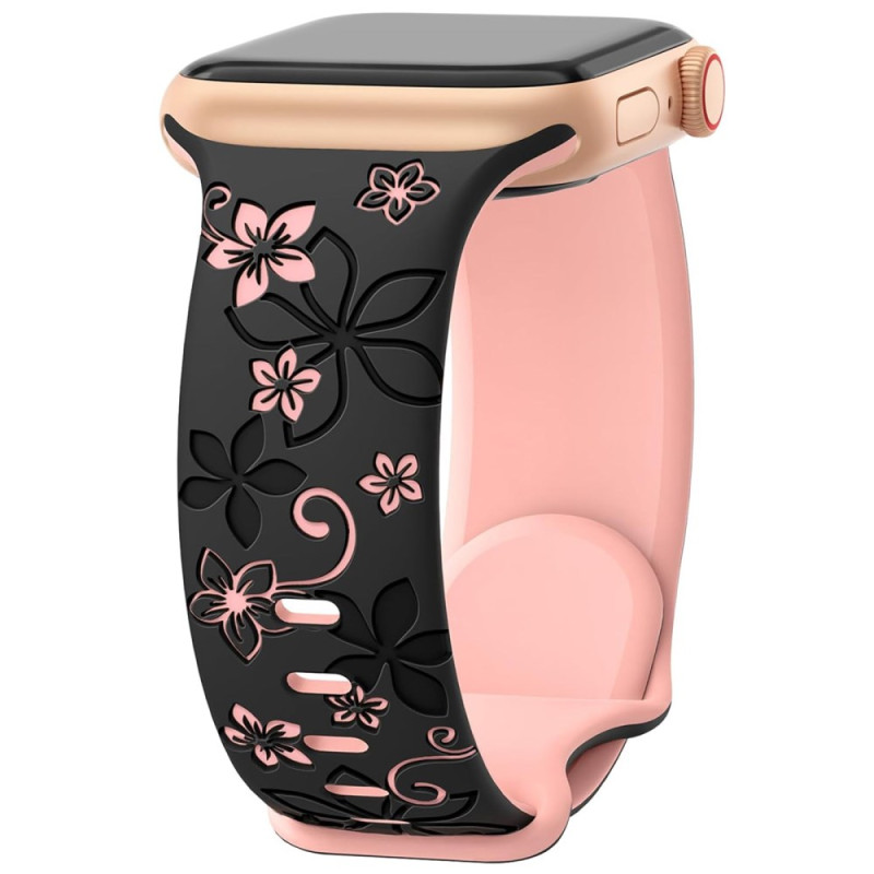 Apple Watch Series 46mm bis 42mm / SE / Ultra 49mm Floral Armband