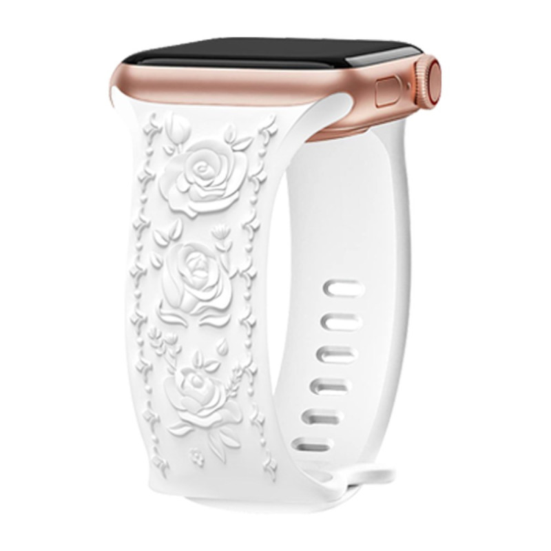 Armband Apple Watch Series 42mm bis 38mm / SE Series Abdruck Roses