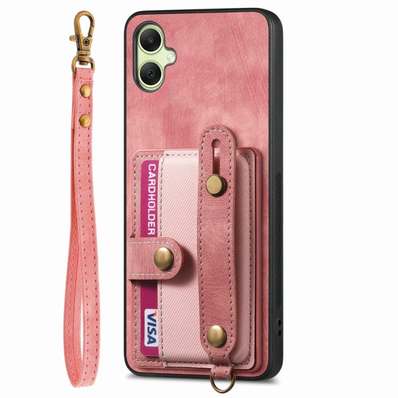 Samsung Galaxy A06 Retro Cover Kartenhalter Sicher und Riemen
