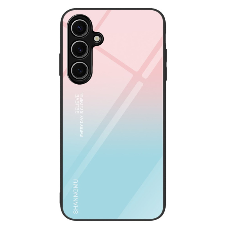 Samsung Galaxy A36 5G Panzerglas
 Cover mit Farbverlauf Rosa Blau