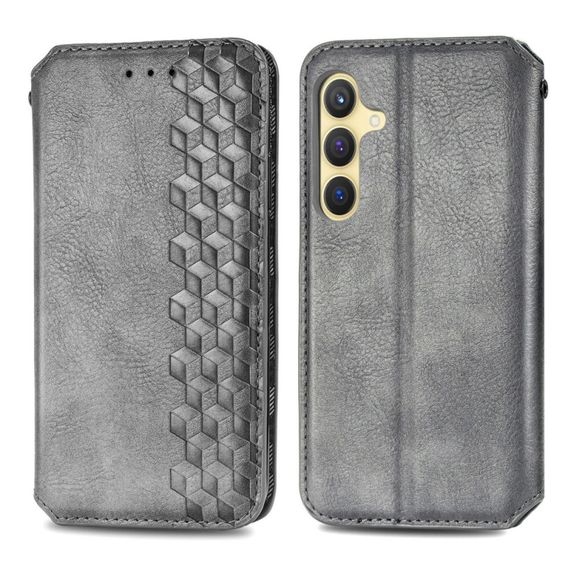 Flip Cover Samsung Galaxy S25 5G Wildleder-Effekt Frise