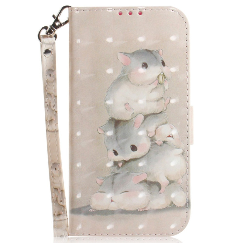 Samsung Galaxy S25 Ultra 5G Tasche Hamster mit Riemen